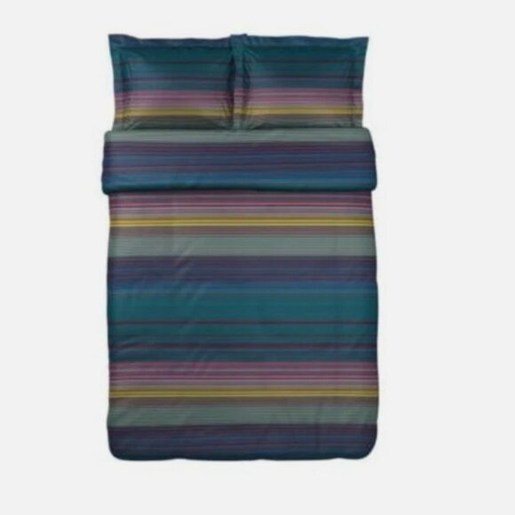 New Ikea AndreaSatin DesignCharlotteSkak 1Queen Quilt Cover+2StandardPillowcases - Picture 1 of 8